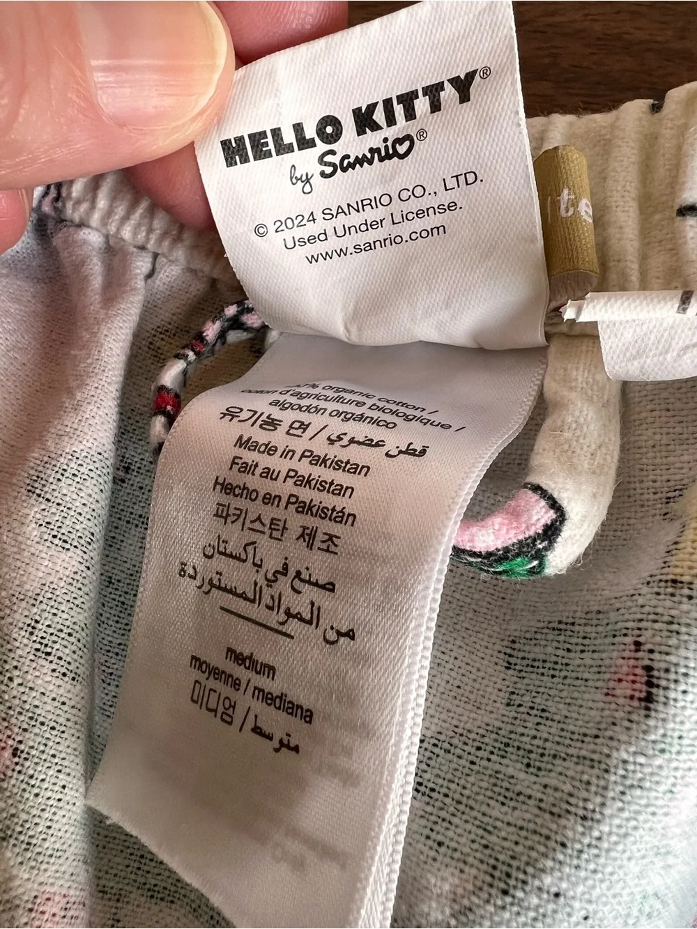 Pottery Barn Teen Hello Kitty Christmas Flannel Pajama Set Medium Sanrio